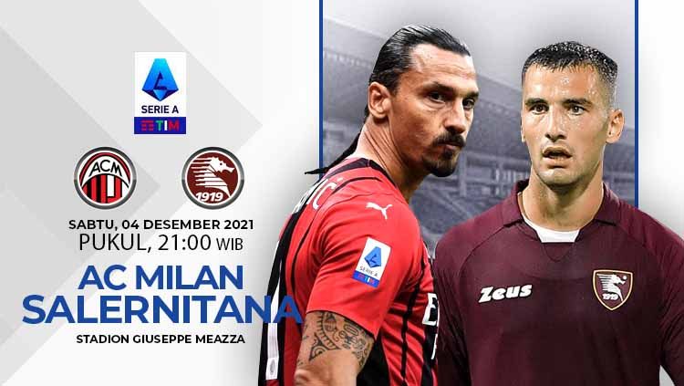 Laga AC Milan vs Salernitana dalam lanjutan Liga Italia bisa disaksikan melalui siaran live streaming. Copyright: © INDOSPORT