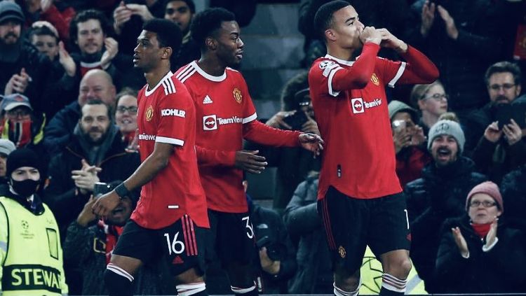 Manchester United hanya mampu bermain seri 1-1 dengan Young Boys pada laga pamungkas fase grup Liga Champions 2021/22 di Stadion Old Trafford, Kamis (09/12/21). Copyright: © twitter.com/ManUtd
