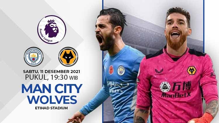 Manchester City akan menghadapi Wolverhampton pada pekan ke-16 Liga Inggris, Sabtu (11/12/21) pukul 19.30 dan berikut prediksi untuk pertandingan tersebut. Copyright: © INDOSPORT