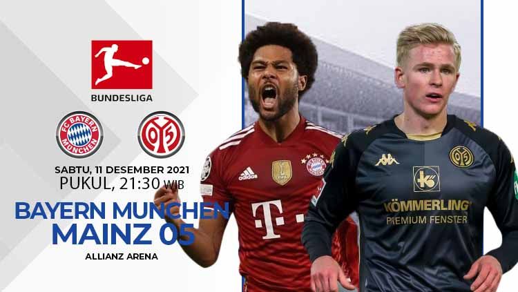 Berikut link live streaming pertandingan lanjutan pekan ke-15 kompetisi Liga Jerman musim 2021-2022 antara Bayern Munchen vs Mainz 05. Copyright: © INDOSPORT