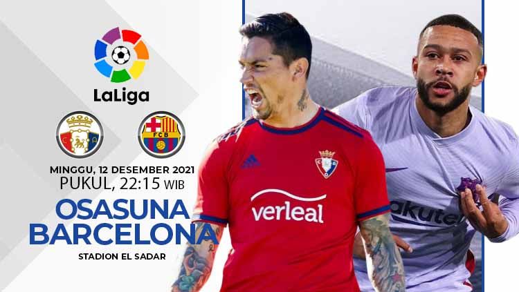 Berikut link live streaming Liga Spanyol 2021-22 pekan ke-15 antara Osasuna vs Barcelona yang berlangsung pada Minggu (12/12/21) pukul 22.15 WIB. Copyright: © INDOSPORT