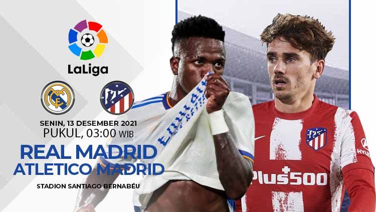 Link Live Streaming Liga Spanyol: Real Madrid vs Atletico Madrid Copyright: © INDOSPORT