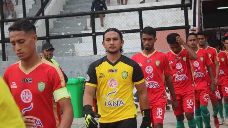 Wahyu Kasto Surya Pratama, kiper Indonesia main di Assalam FC Timor Leste Copyright: © Doc Pribadi