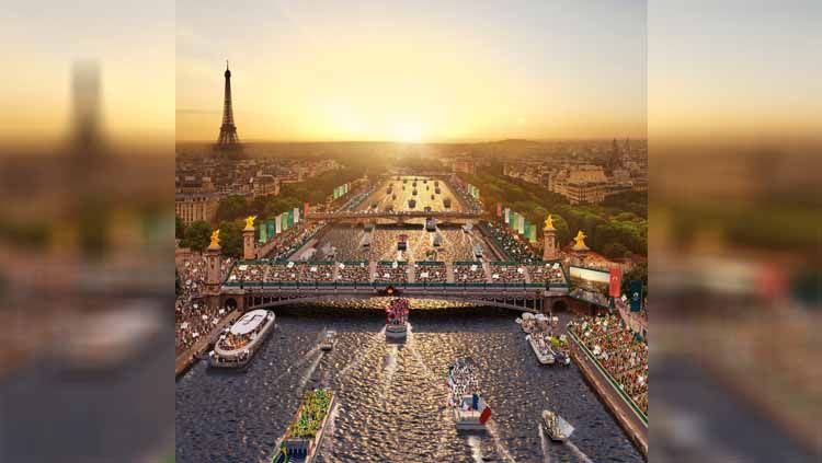 Sungah Seine Lokasi Upacara Pembukaan Olimpiade Paris Copyright: © Paris 2024