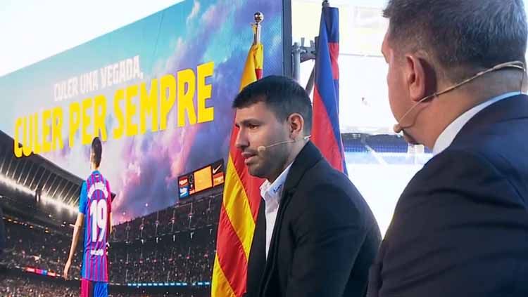 Sergio Aguero resmi pensiun dari sepakbola. Copyright: © barcelona