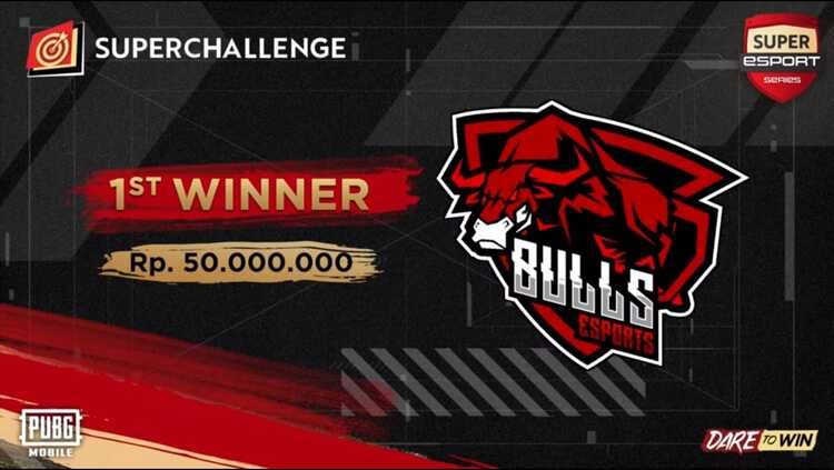 Bulls Esports juara PUBGM di Super Esports Series Season 1 Copyright: © Megapro