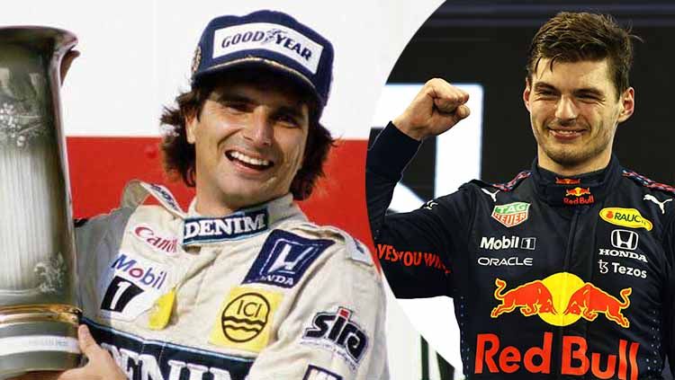 Max Verstappen resmi jadi juara dunia Formula 1 (F1) 2021. Pembalap Red Bull itu ikuti jejak calon mertuanya, Nelson Piquet yang pernah meraih gelar yang sama. Copyright: © @Max33Verstappen