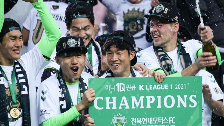 Jeonbuk Hyundai Motors saat juara Liga Korea Selatan Copyright: © jeonbuk1994