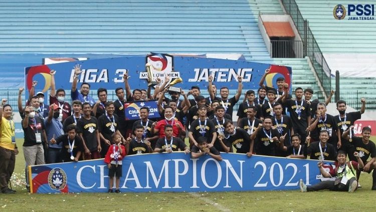 Persipa Pati menjuarai Liga 3 2021 zona Jawa Tengah. Copyright: © PSSI Jateng