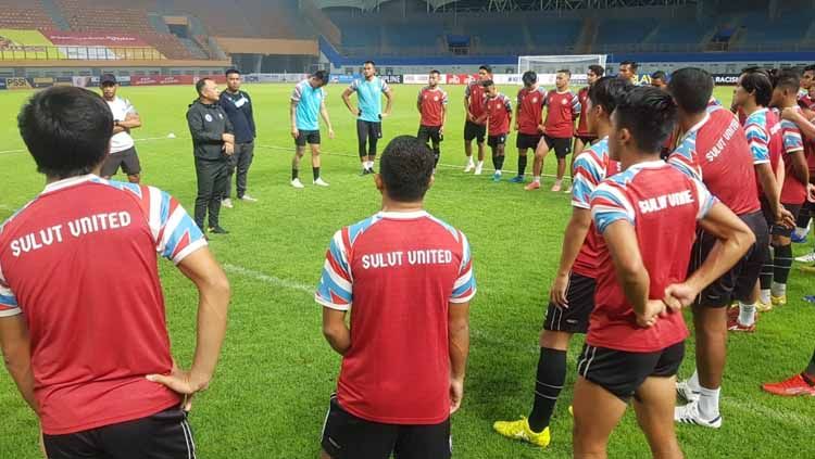 Klub asal Sulawesi Utara, Sulut United, tak jadikan kemenangan sebagai harapan utama kontra PSIM Yogyakarta di laga terakhir Grup Y Babak 8 Besar Liga 2 2021. Copyright: © Sulut United