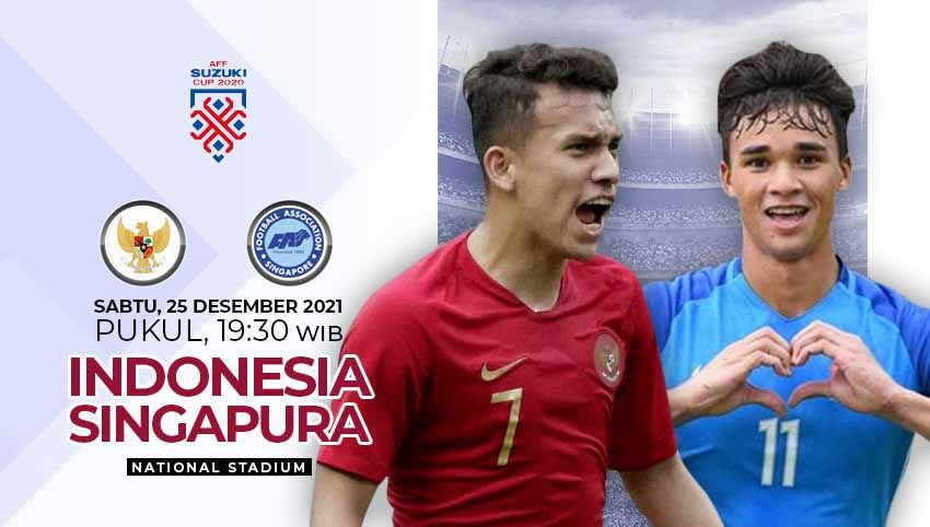 Indonesia vs Singapura di babak semifinal Piala AFF 2020. Copyright: © INDOSPORT