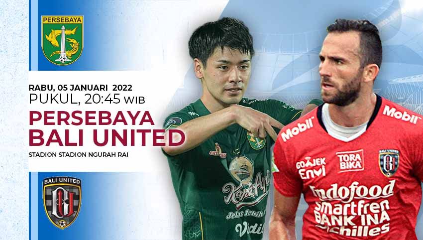 Persebaya Surabaya akan berhadapan dengan Bali United pada pekan ke-17 Liga 1 2021/2022, Rabu (05/01/22). Copyright: © INDOSPORT