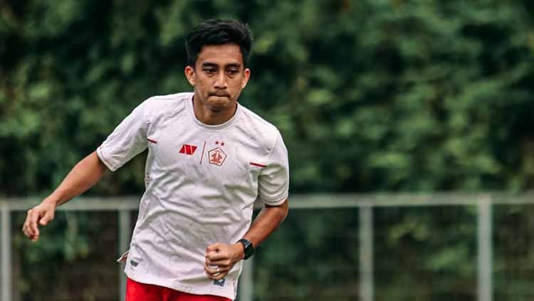 Fitra Ridwan menjadi salah satu pemain PSS Sleman yang menyusul Arthur Irawan ke Persik Kediri untuk putaran kedua Liga 1.  Copyright: © MO Persik