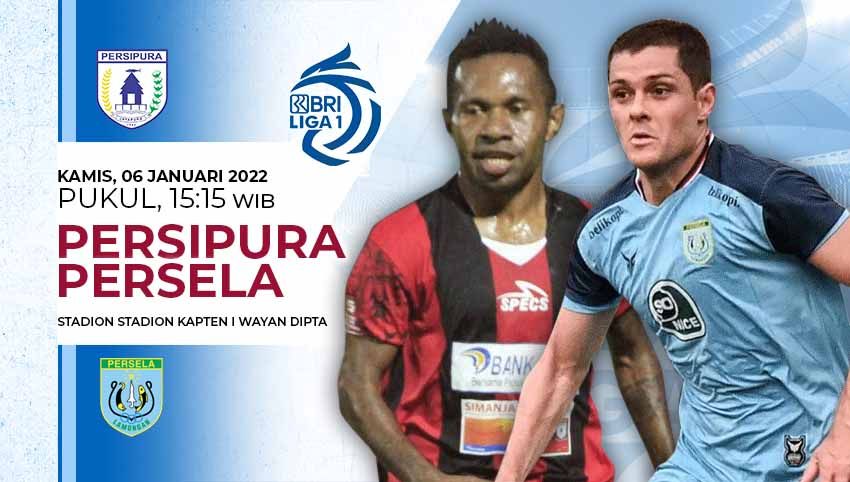 Berikut link live streaming pertandingan putaran kedua kompetisi Liga 1 musim 2021-2022 antara Persipura Jayapura vs Persela Lamongan. Copyright: © INDOSPORT
