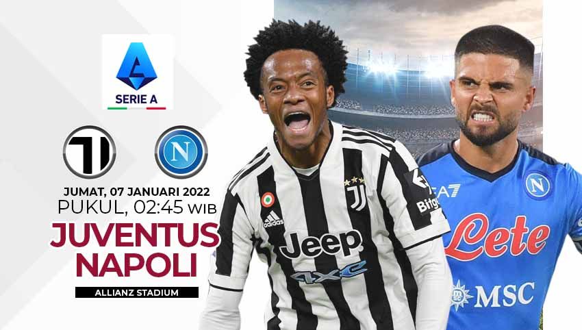 Berikut prediksi pertandingan Liga Italia 2021-22 pekan ke-20 antara Juventus vs Napoli pada Jumat (07/01/22) pukul 02:45 WIB. Copyright: © INDOSPORT