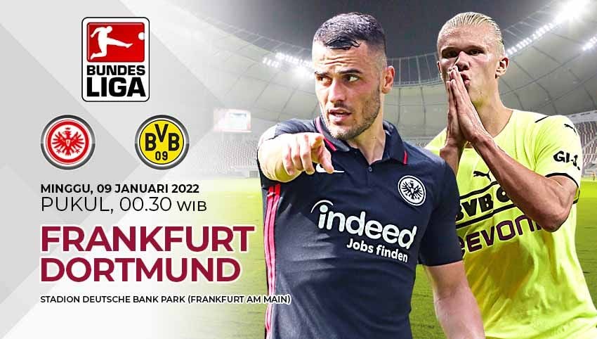Pertandingan antara Eintracht Frankfurt vs Borussia Dortmund (Bundesliga). Copyright: © Grafis: Yuhariyanto/Indosport.com