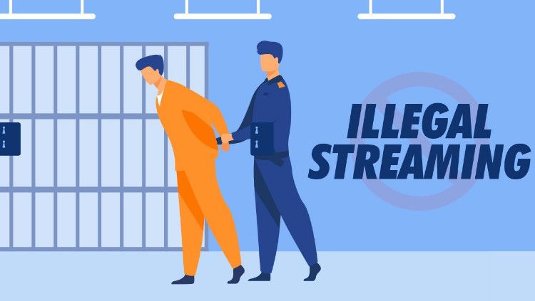 Ilustrasi Streaming Ilegal. Copyright: © Mola