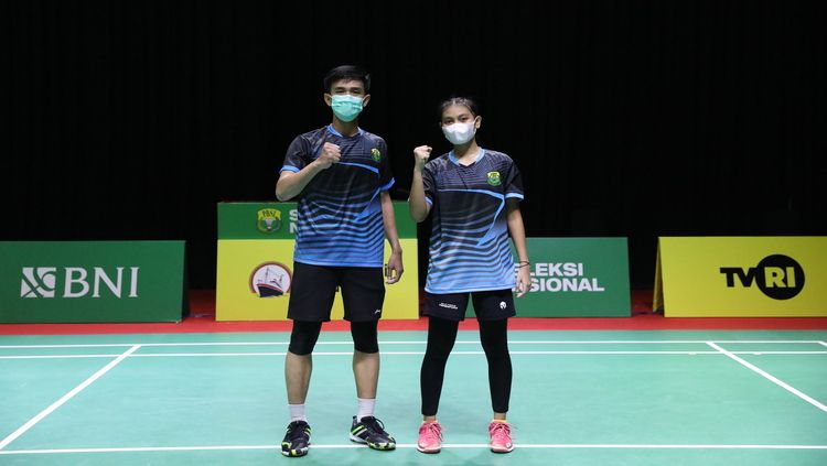 Rafli Ramanda/Az Zahra Putri Dania, juara ganda campuran taruna Seleknas PBSI 2022. Copyright: © Humas PP PBSI