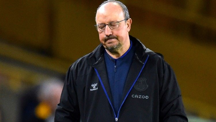 Everton resmi memecat Rafael Benitez dari jabatan sebagai pelatih. (Reuters/Peter Powell) Copyright: © REUTERS/Peter Powell