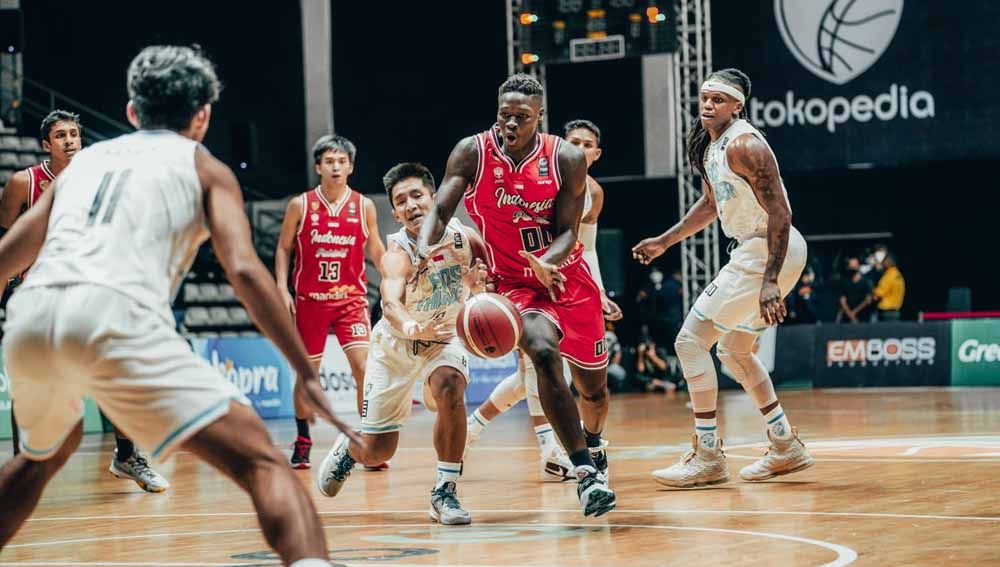 Indonesia Patriot meraih kemenangan atas tim Evos Thunder di laga pekan kedua IBL 2022. Foto: IBL Copyright: © IBL