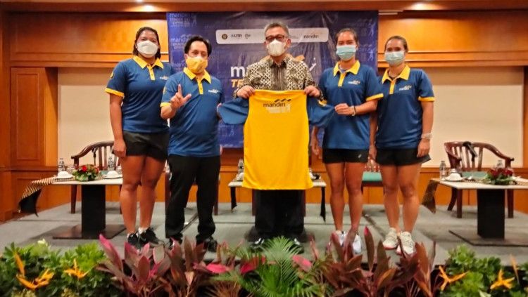 Acara pressconference Mandiri Tennis Open 2022 di Sultan Hotel, Kamis (03/02/22). Copyright: © PB Pelti