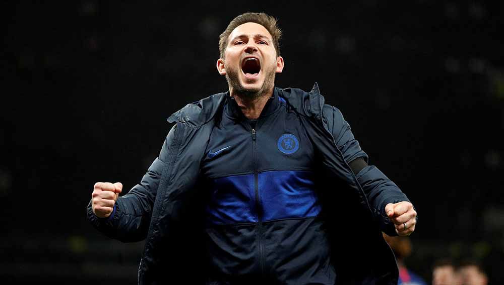 Frank Lampard saat masih menangani Chelsea. Foto: Reuters/John Sibley/File Photo. Copyright: © Reuters/John Sibley/File Photo