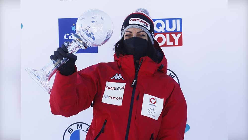 Janine Flock, Atlet Olimpiade Beijing. Foto: REUTERS/Arnd Wiegmann Copyright: © REUTERS/Arnd Wiegmann