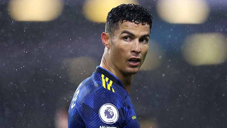 Cristiano Ronaldo dalam pertandingan Liga Inggris melawan Burnley di stadion Turf Moor, Burnley, (Rabu, 09/02/22). FOTO: Reuters/Carl Recine Copyright: © Reuters/Carl Recine