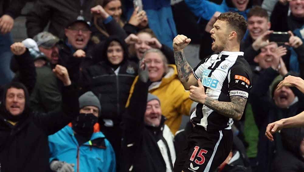 Jadi rekrutan perdana di era Arab Saudi pada Januari lalu, Kieran Trippier langsung jadi andalan dan sukses melesatkan Newcastle United keluar zona degradasi Liga Inggris. Foto: REUTERS/Lee Smith EDITORIAL USE ONLY Copyright: © REUTERS/Lee Smith EDITORIAL USE ONLY