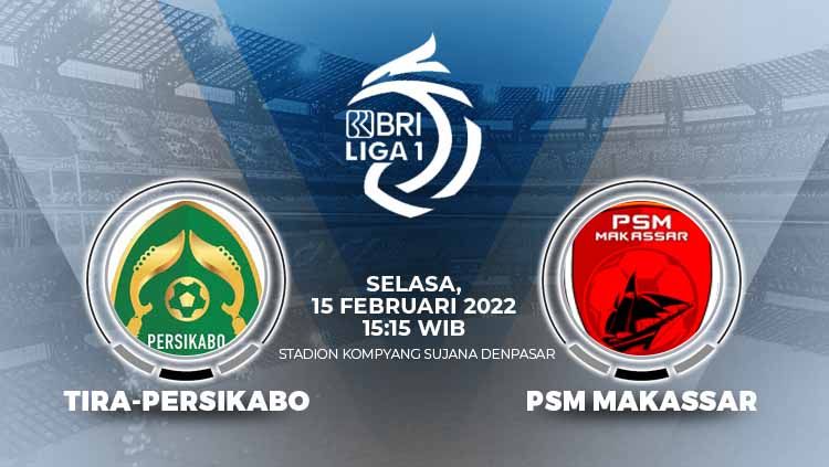 Prediksi Liga 1 Tira Persikabo vs PSM Makassar (15/02/22). Copyright: © Grafis: Eli Suhaeli/INDOSPORT