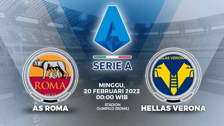 Pertandingan antara AS Roma vs Hellas Verona di Serie A Italia. Copyright: &copy; Grafis: Yuhariyanto/INDOSPORT.com