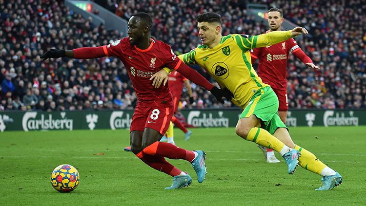 Liverpool vs Norwich City di pekan ke-26 Liga Inggris musim ini. Copyright: © REUTERS/Peter Powell