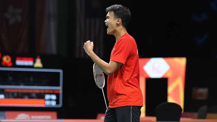 Christian Adinata merasa puas dengan penampilannya sejauh ini di Malaysia Masters 2023, sehingga dia mau melaju setinggi-tingginya. Copyright: © Humas PP PBSI
