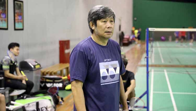pelatih ganda putra pelatnas Indonesia, Herry Iman Pierngadi (Herry IP) mendapat ultimatum Badminton Lovers usai memberikan evaluasi anak didiknya. Foto: Humas PP PBSI Copyright: © Humas PP PBSI