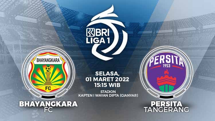 Link live streaming pertandingan antara Bhayangkara FC vs Persita Tangerang (BRI Liga 1). Copyright: © Grafis: Yuhariyanto/INDOSPORT.com