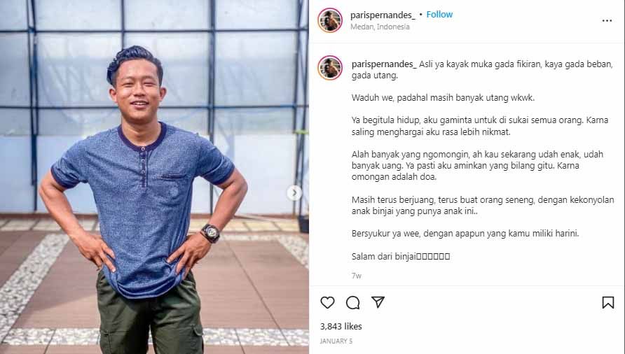 Usai Tundukan Jawara PON, Paris Fernandes Kini Tantang Sule Bertinju. Foto: Instagram@parispernandes_ Copyright: © Instagram@parispernandes_