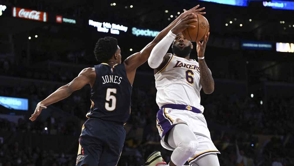 Laga NBA antara New Orleans Pelicans vs Los Angeles Lakers. Foto: Reuters/Jayne Kamin-Oncea Copyright: © Reuters/Jayne Kamin-Oncea