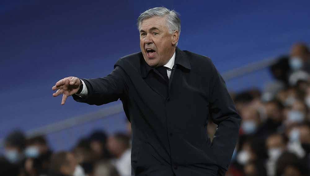 Pelatih Real Madrid, Carlo Ancelotti, punya anak yang bisa lanjutkan jejaknya di dunia sepak bola. Foto: REUTERS/Juan Medina. Copyright: © REUTERS/Juan Medina