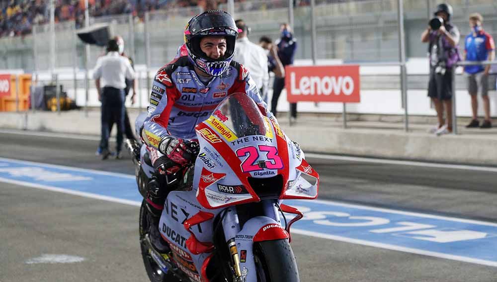 Berikut hasil balapan MotoGP Prancis 2022, di mana Enea Bastianini berhasil keluar sebagai juara, sedangkan Ducati dan Suzuki ketiban apes. Foto: REUTERS/Ibraheem Al Omari Copyright: © REUTERS/Ibraheem Al Omari