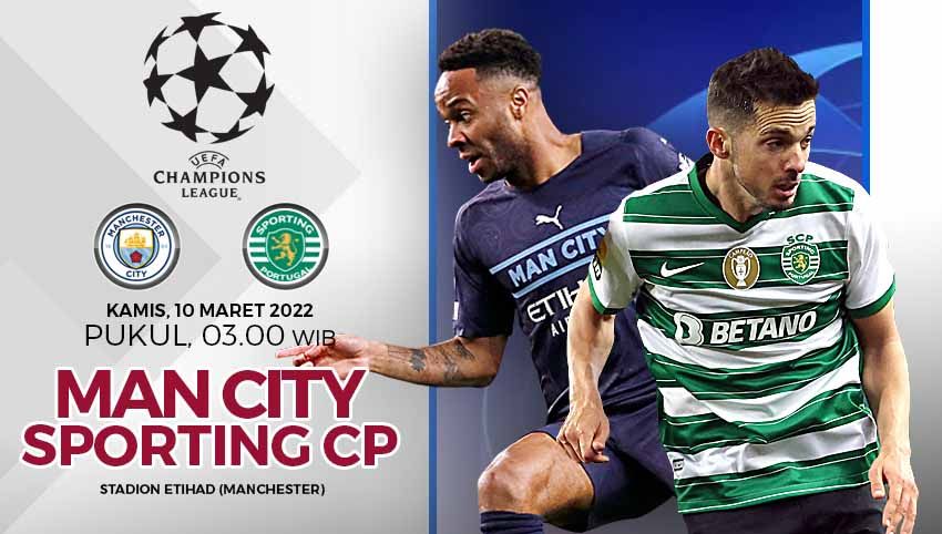 Pertandingan antara Manchester City vs Sporting CP (Liga Champions). Foto: Reuters/Pedro Nunes/Rodrigo Antunes Copyright: © Grafis: Yuhariyanto/INDOSPORT.com