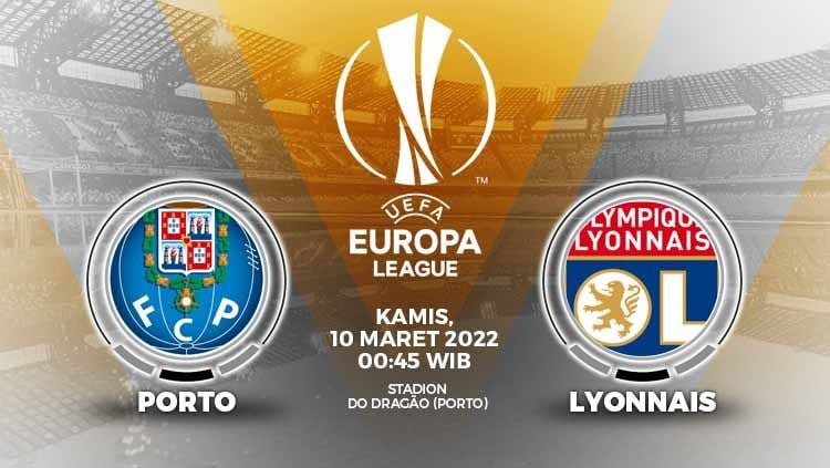 Berikut prediksi leg pertama babak 16 besar Liga Europa antara FC Porto vs Olympique Lyon di mana kedua tim sama-sama gahar. Copyright: © Grafis: Yuhariyanto/INDOSPORT.com