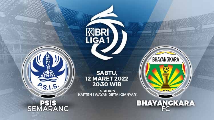 Pertandingan antara PSIS Semarang vs Bhayangkara FC (BRI Liga 1). Copyright: © Grafis: Yuhariyanto/INDOSPORT.com
