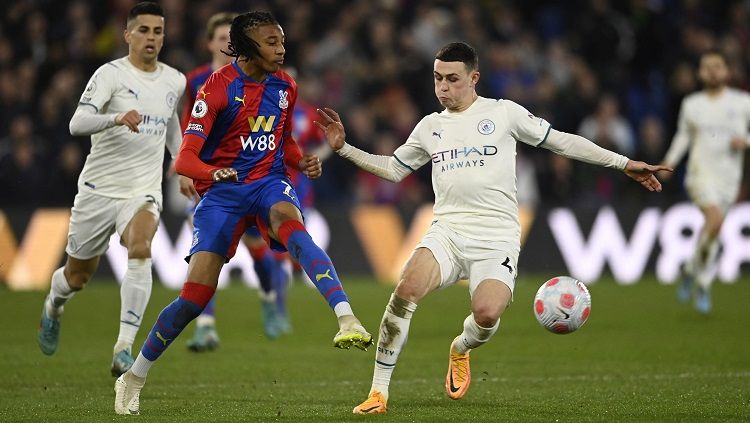 Phil Foden di laga Crystal Palace vs Manchester City (Foto: REUTERS/Tony Obrien) Copyright: © REUTERS/Tony Obrien