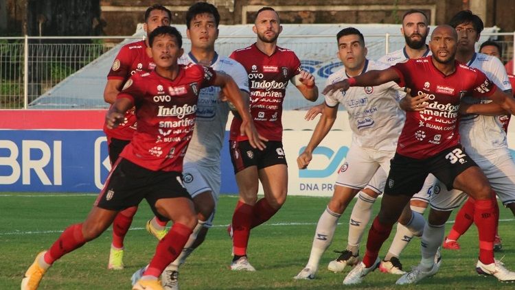 Hasil pertandingan lanjutan pekan ke-31 kompetisi kasta tertinggi Liga 1 musim 2021-2022 antara Bali United vs Arema FC. Copyright: © Nofik Lukman Hakim/INDOSPORT