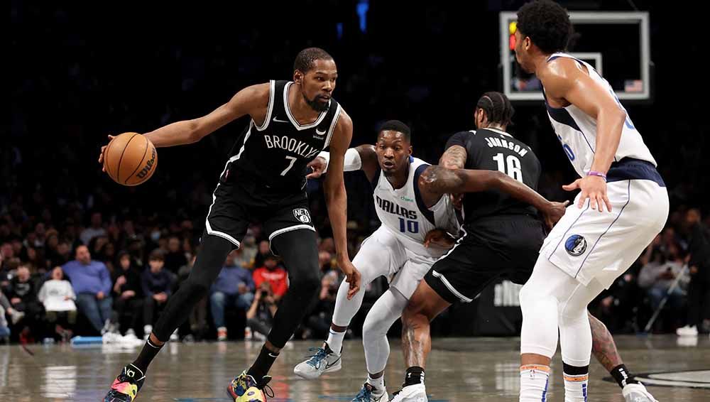 Laga NBA antara Dallas Mavericks vs Brooklyn Nets. Foto: Reuters-Brad Penner Copyright: © Reuters-Brad Penner
