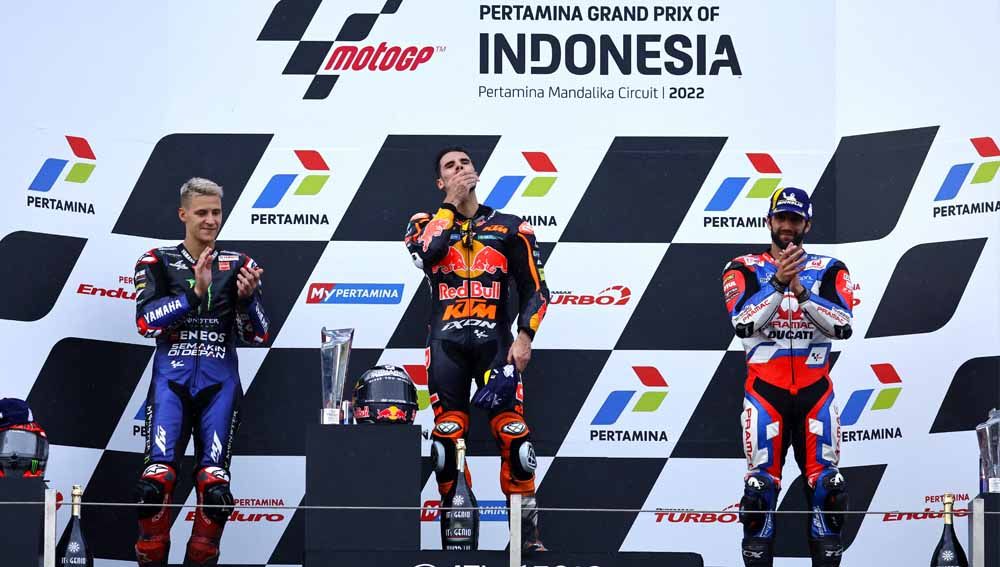 Klasemen MotoGP 2022: Juara di Portugal, Fabio Quartararo Rajai Puncak. Foto: Reuters/Willy Kurniawan Copyright: © Reuters/Willy Kurniawan