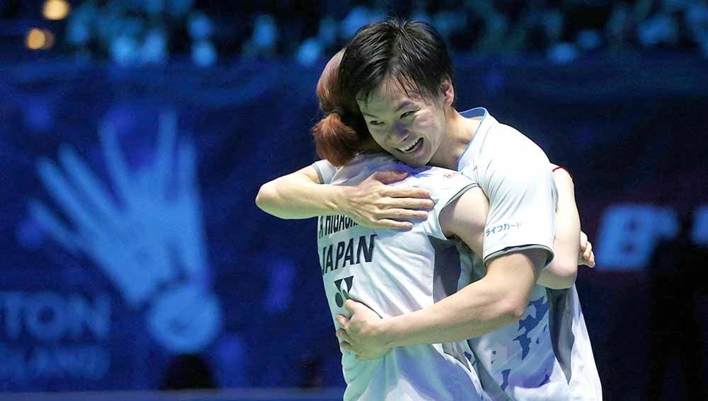 Big match yang tak mungkin terjadi di Badminton Asia Championships (BAC) 2023, Wang Yilyu/Huang Dong Ping vs Yuta Watanabe/Arisa Higashino, bikin rindu BL. Copyright: © Reuters/Ed Sykes