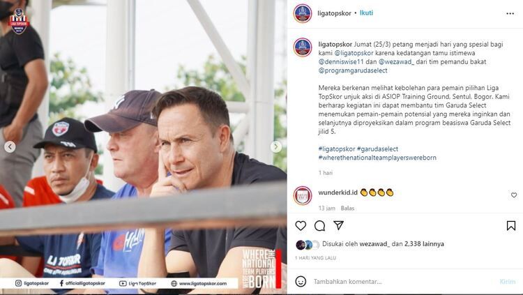 Laga Garuda Select vs Sheffield Unted sempat ricuh, Dennis Wise buka suara. Copyright: © Instagram @ligatopskor