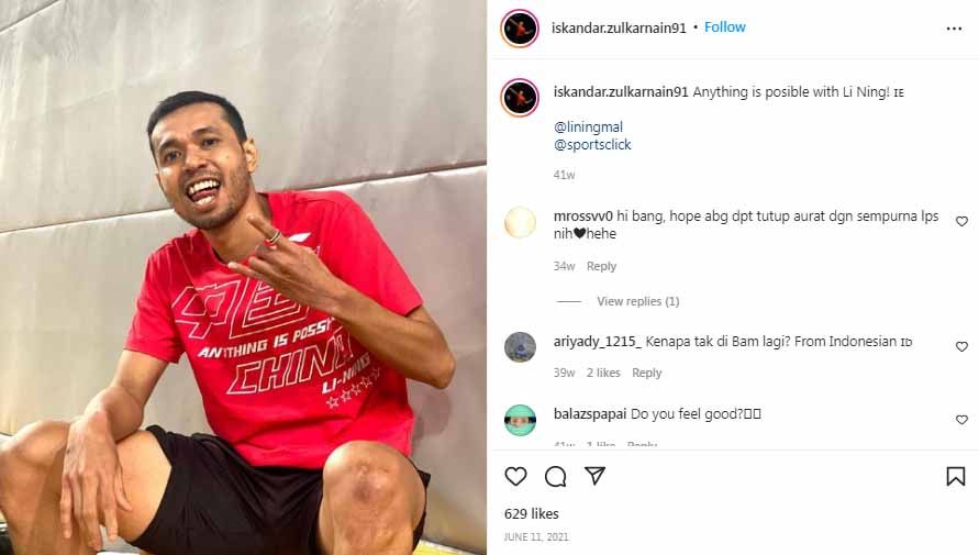 Tawaran menjadi sparring partner di Irlandia datang kepada Iskandar Zulkarnain Zainuddin sebelum Olimpiade Tokyo 2020. Copyright: © Instagram@iskandar.zulkarnain91