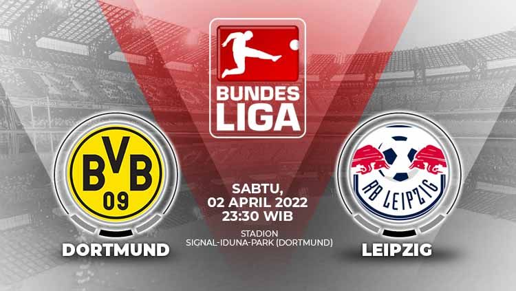 Pertandingan antara Borussia Dortmund vs RB Leipzig (Bundesliga Jerman). Copyright: © Grafis: Yuhariyanto/Indosport.com
